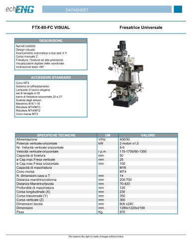 FTX-80-FC VISUAL