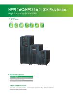 High Frequency Online UPS HP9116C Plus 1-3KVA