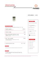 Fanso Cylindrical Li-MnO2 battery with high capacity CR14250H 3V