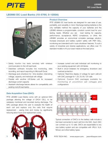 LB3980 DC Load Banks (10-576V, 0-1200A)