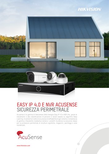 EASY IP 4.0 E NVR ACUSENSE