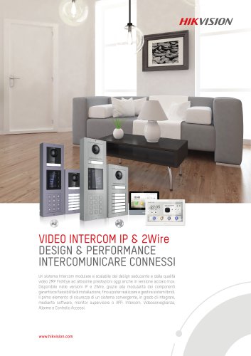 VIDEO INTERCOM IP & 2Wire