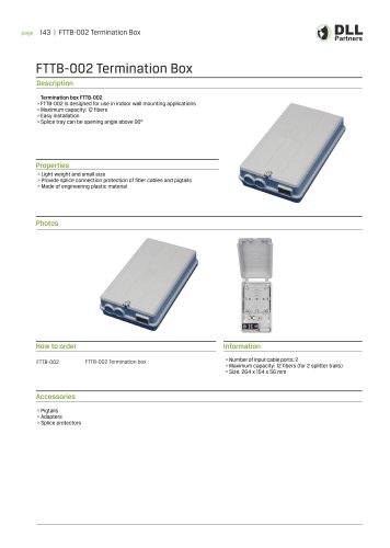 FTTB - 002 Termination Box