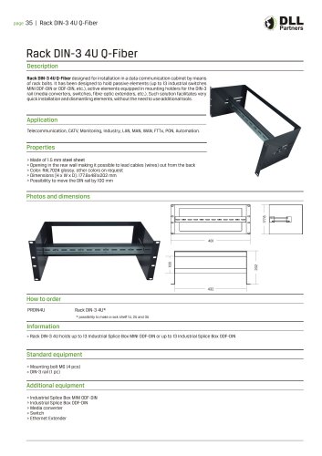 Rack DIN- 3 4U Q-Fiber