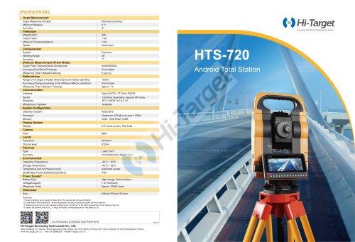 Hi-Target/Total Station/ HTS-720R