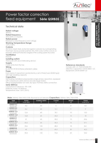 Power factor correction QSRB35