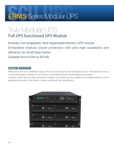 Sicon 30kva UPS Brochure/6~36KVA Modular UPS