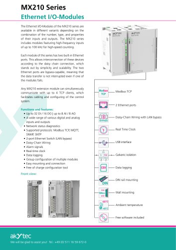 Product flyer Mx210