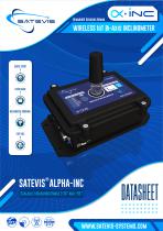 Datasheet Satevis Alpha Inc 30B- Bi-Axis LoraWan Inclinometer 