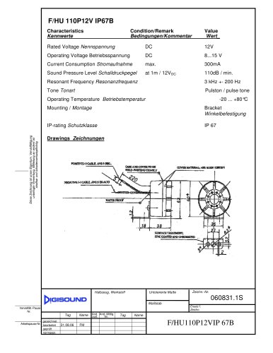 F/HU110P12V-IP67B