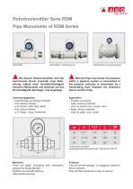 Pipe Manometer of RDM Series