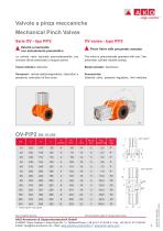 Válvula de manguito mecánica de serie OV - 5