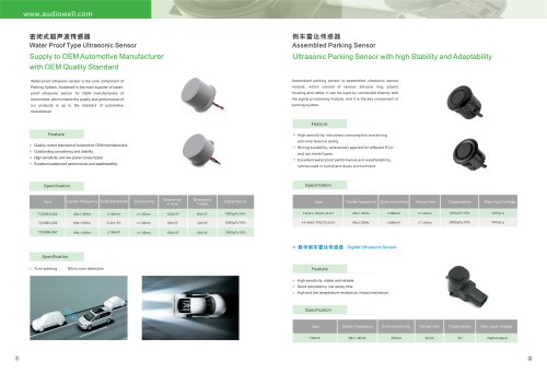 AUDIOWELL Parking Sensor Ultrasonic Sensor for Automative