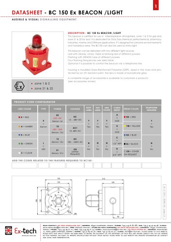 BC 150 Ex BEACON /LIGHT