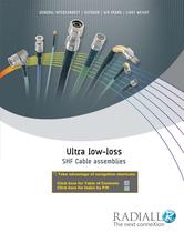 Ultra-Low Loss SHF Cable Assemblies