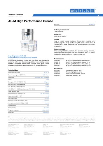 AL-M High Performance Grease TDS