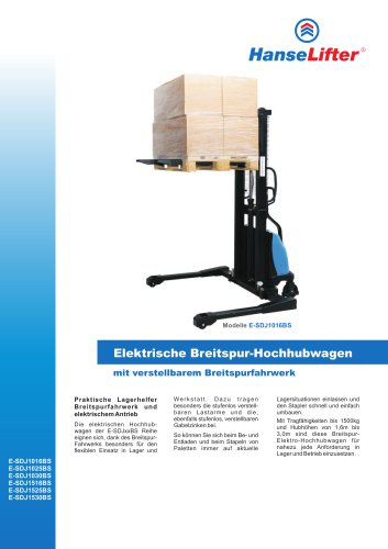 E-SDJ10BS series stacker trucks