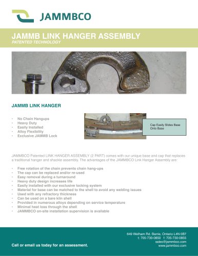 JAMMB LINK HANGER ASSEMBLY