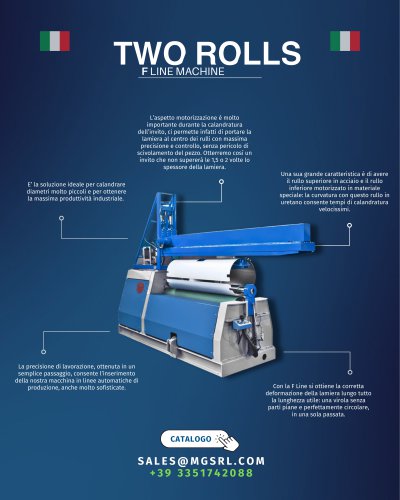 MG 2-rolls plate rolling machines
