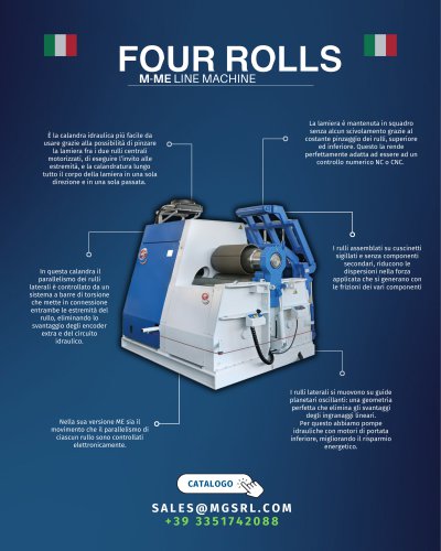 MG 4-rolls plate rolling machines