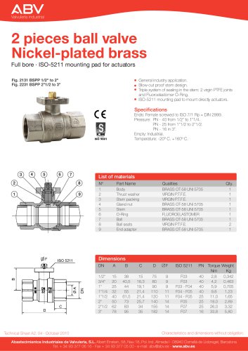 Full bore ISO-5211 mounting pad for actuators