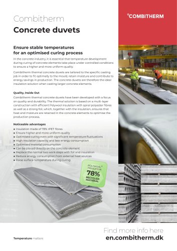 Concrete duvets