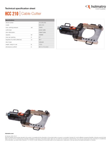 HCC 210 | Cable Cutter