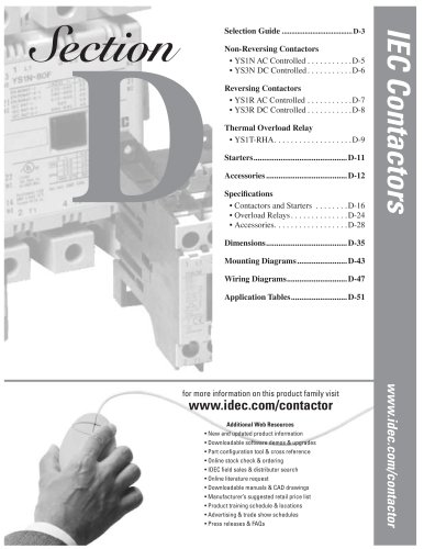 YS Series Contactors Catalog