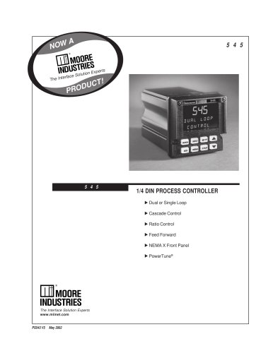 545 - 1/4 DIN Dual Loop PID Controller