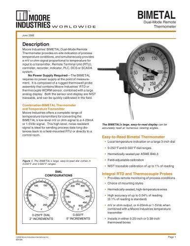 BIMETAL - Dual-Mode Remote Thermometer