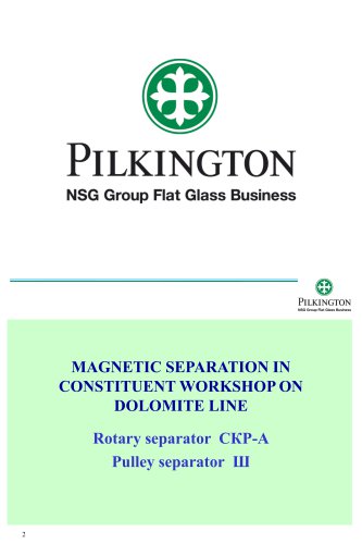 Booklet_Pilkington NSG Group Flat Glass Business
