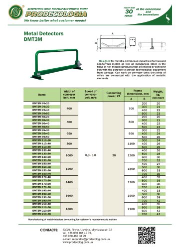 Metal Detectors  DMT3M