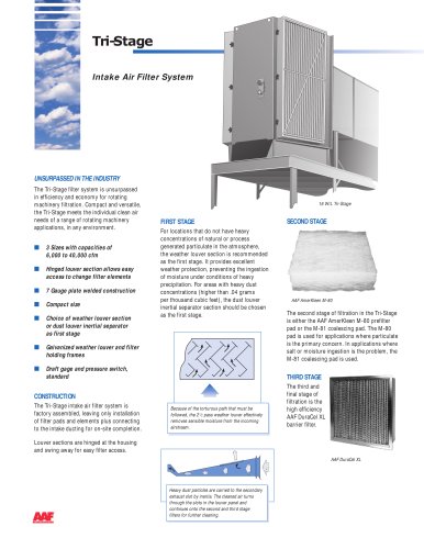 TriStage Intake Air Filter System