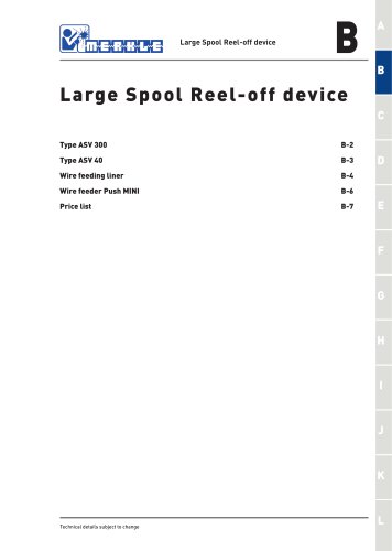 Large Spool Reel-off device