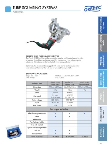 Planfix 115 S data