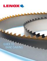 lenox guide to band sawing