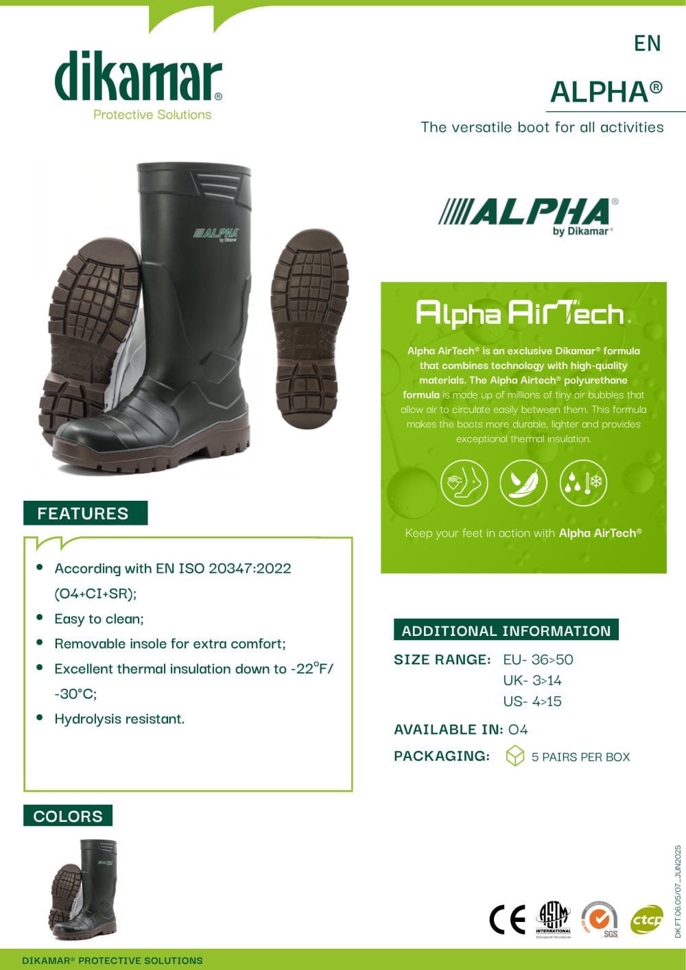 DK.FT.06.05_Alpha_EN_JUN2025 - DIKAMAR, S.A. Industria de Prote&ccedil;&atilde;o de Cal&ccedil;ado