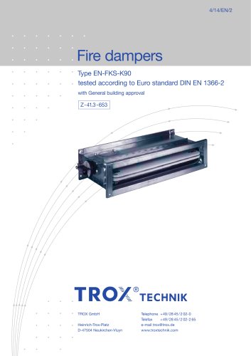 Rectangular fire damper