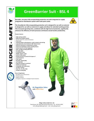 GreenBarrier BSL 4 Suit