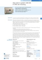 Gas alarm system GW-SK in DIN rail housing