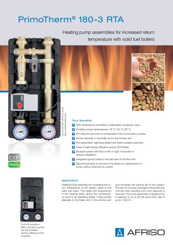 PrimoTherm 180-3 RTA - Heating pump assemblies