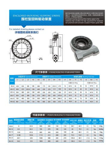 WEA series heavy slewing drive