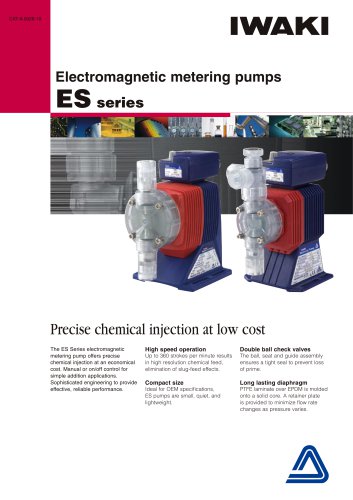 Electromagnetic metering pumps