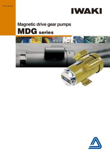 Magnetic drive gear pumps MDG series