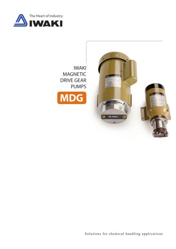 MDG Magnetic drive gear pumps