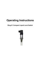 Jiwei/Ring-21 Compact Liquid Level Switch/Operating Instructions