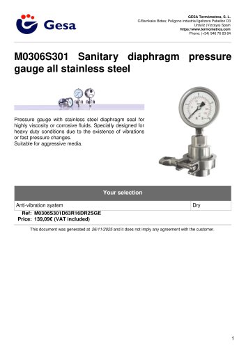 M0306S301 series