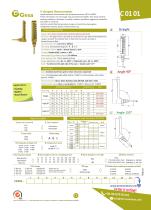 V-shaped thermometer