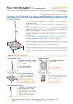 Galvatherm® - Flat heaters, type F for frost protection