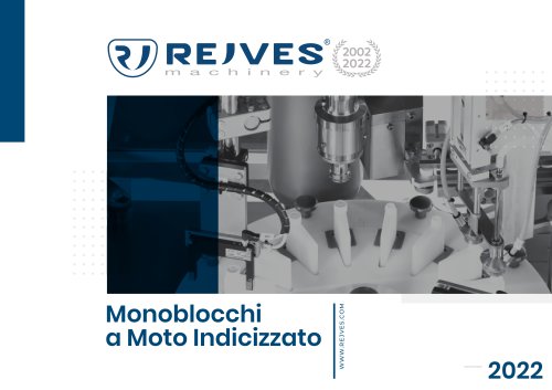 Rejves Machinery - Monoblocchi a Moto Indicizzato - Catalogo 2022